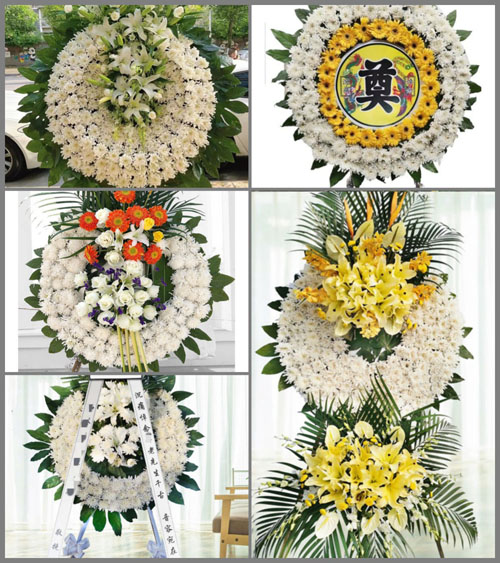 山东青岛莱西市梅花山街道姜家村花圈速递