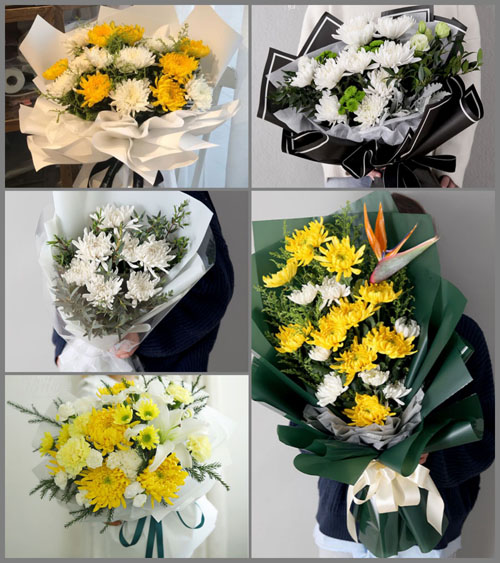 山东青岛莱西市梅花山街道姜家村白事花束代送
